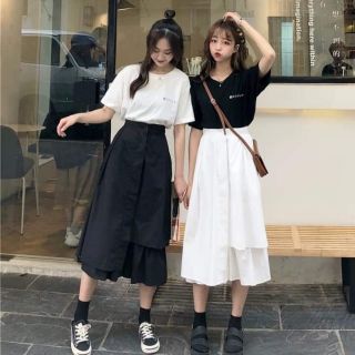 Chân váy lệch tà quảng châu