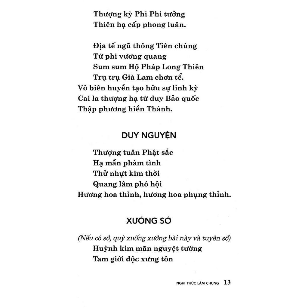 Sách Nghị Thức Lâm Chung