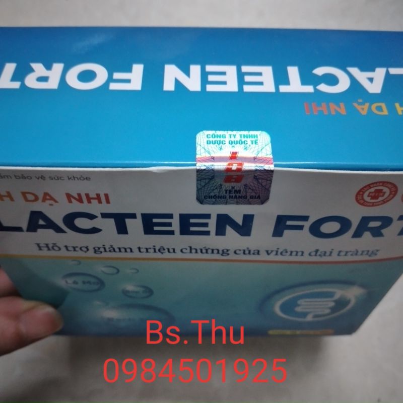Ích dạ nhi Lacteen fort - hỗ trợ giảm triệu chứng của viêm đại tràng, dùng được cho trẻ dưới 1 tuổi (hộp 16 gói)