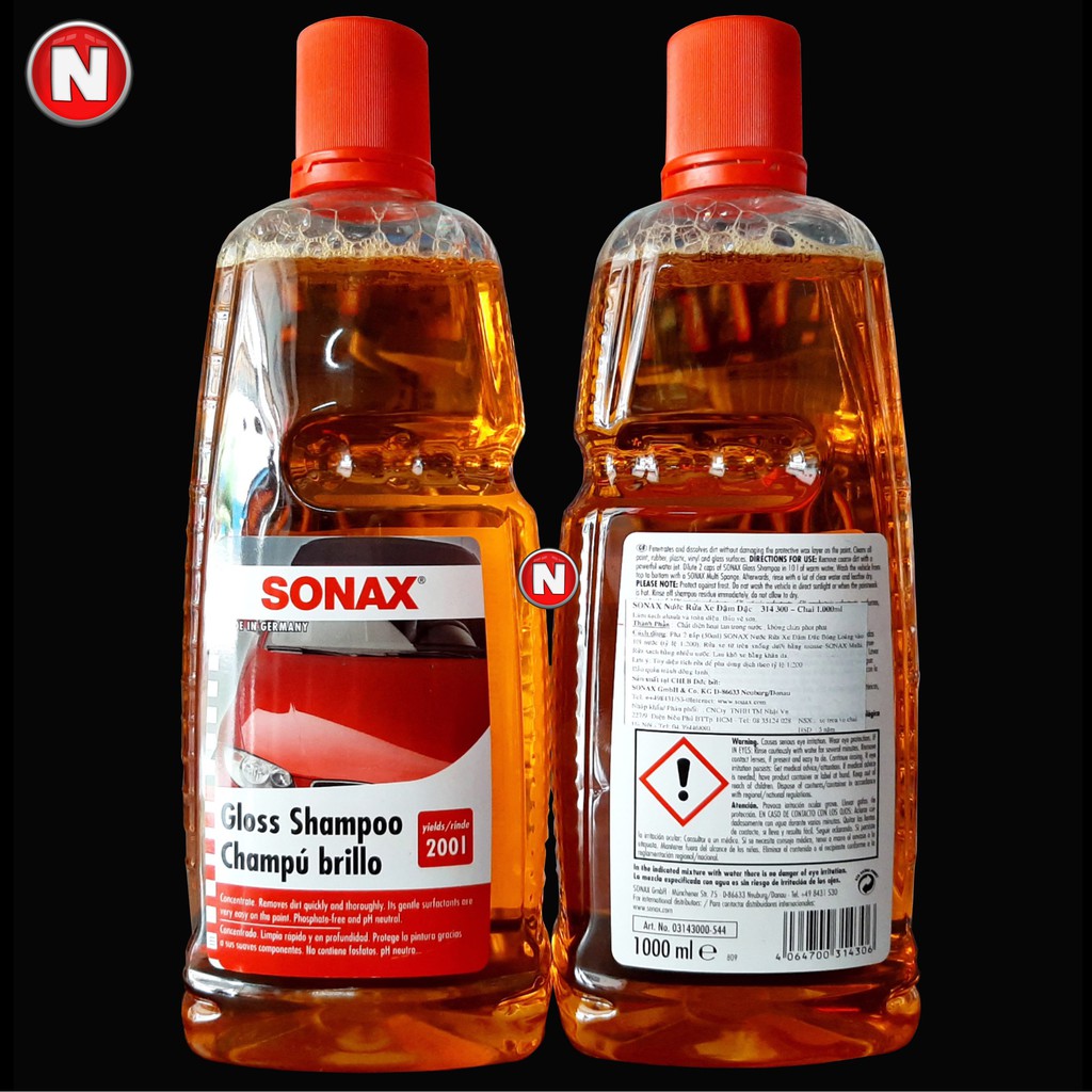 Nước Rửa Xe Sonax Gloss Shampoo - 1 Lít