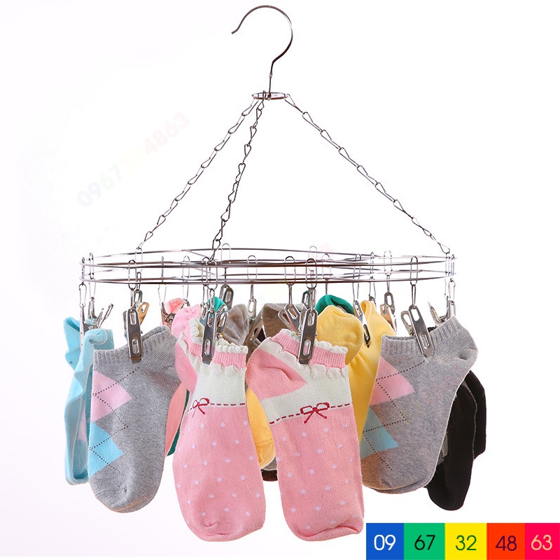 Móc phơi TRÒN treo quần áo cho bé