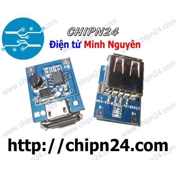 [1 CÁI] (F114.6) Mạch sạc pin dự phòng (XANH) dùng IC
