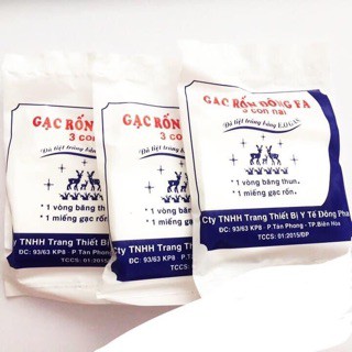 Băng rốn gạc rốn Đông Pha ( 1 hộp 3 chiếc) .
