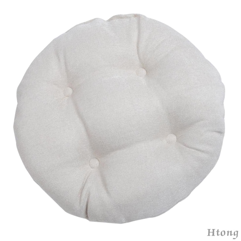  Small Round Floor Pillow Cushion Polyester Pouf Seat Cushion Pad for Window Tatami 30x30cm