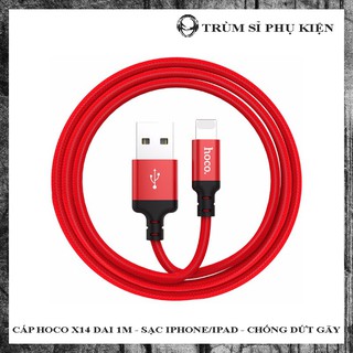 Cáp Hoco X14 Dài 1m✓Sạc IPhone IPad✓Chống Đứt Gãy