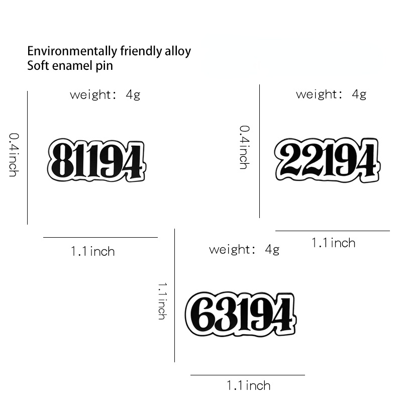 Ghim cài áo MISS ZOE 63194 22194 81194 họa tiết hoạt hình The Promised Neverland tráng men