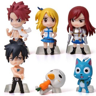 Mô Hình - Bộ 06 Nhân Vật Hội Pháp Sư Fairy Tail