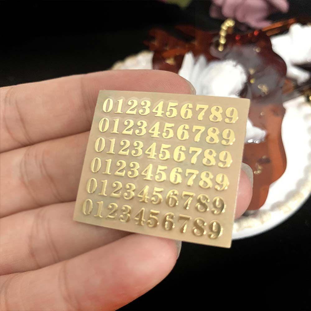 Miếng Dán Số AUGUSTINA Trang Trí Sổ Lưu Niệm|Miếng Dán Chữ Tiếng Anh Chất Liệu Epoxy Resin