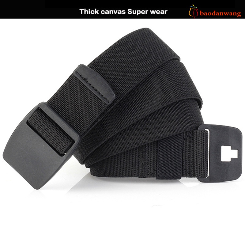 Dây thắt lưng nylon nhựa co giãn có khóa cài bền tiện lợi dành cho nam