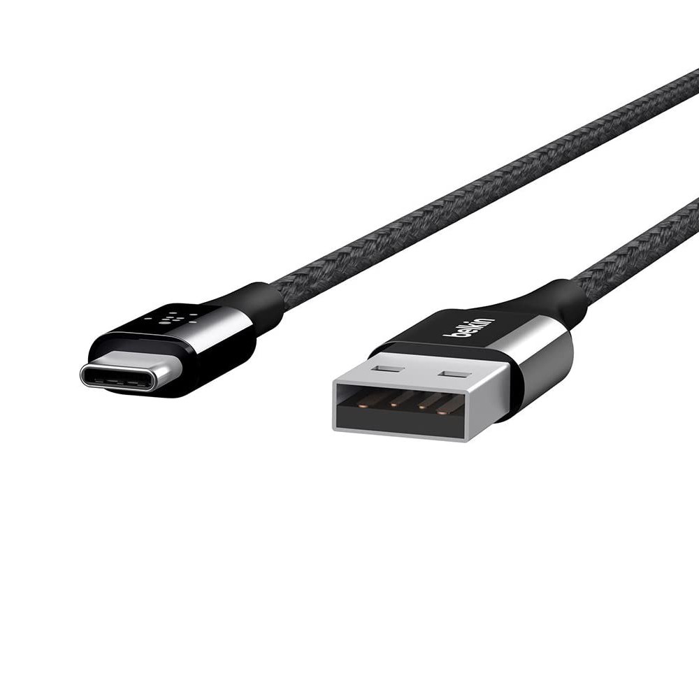 Cáp USB Type C Belkin MIXIT↑™ vỏ dù Duratek 1.2m - F2CU059BT04BLK - Hàng Chính Hãng - BH 2 năm đổi trả