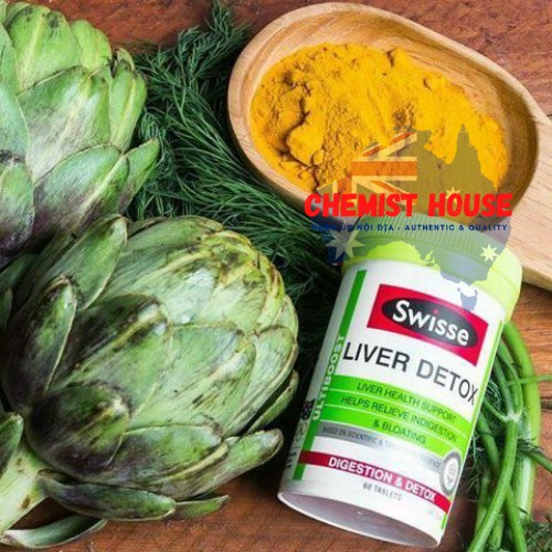 Viên uống hỗ trợ thải độc gan mát gan Úc - Swisse Ultiboost Liver Detox 60 120 200 viên có mã unique check code