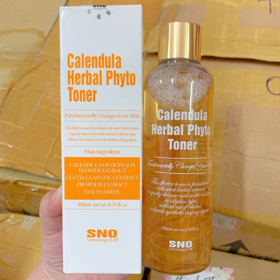 TONER SNO - Nước Hoa Hồng Hoa Cúc Tươi SNO Calendula Herbal Phyto Hàn Quốc