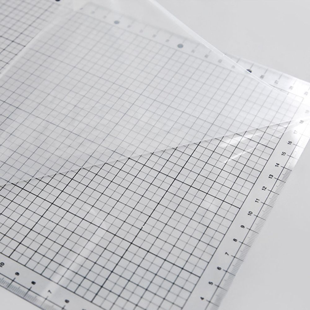 Tấm thước kẹp chống thấm nước trong suốt dùng để vẽ tranh thiết kế tiện dụng