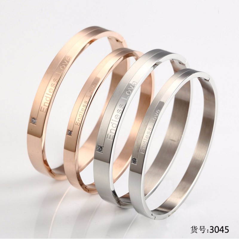 Bộ 2 Vòng Tay Đôi Nam Nữ Enless Love Ti Tan Ko Đen TT 0734