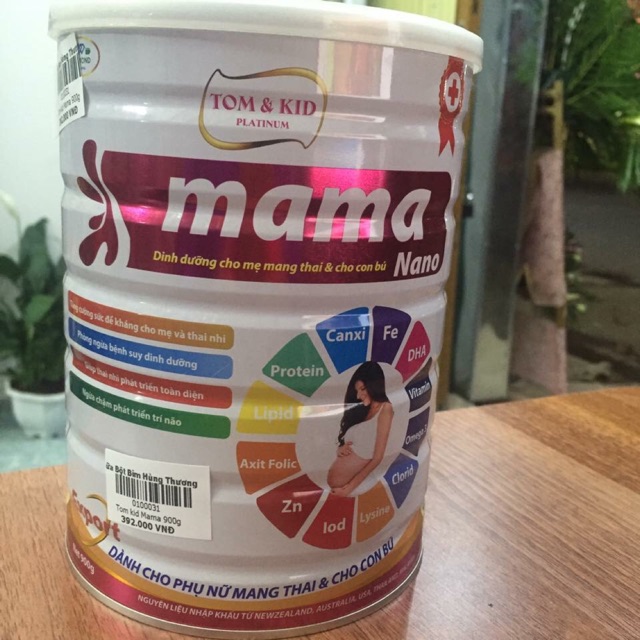 sữa tomid mama, sữa uống vào con nên mẹ không lo béo, 900g