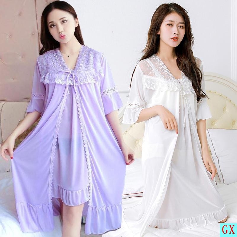 Bộ áo choàng + kèm váy ngủ kiểu dáng sang trọng quyến rũ MS231 | BigBuy360 - bigbuy360.vn