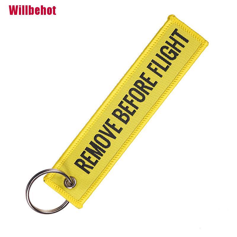 Tháo Trước Khi Bay Móc Khóa Thêu 13X