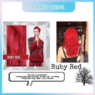 Thuốc Nhuộm Tóc Màu ĐỎ LỬA ( RUBY RED ) KHÔNG TẨY, Donna Hairs
