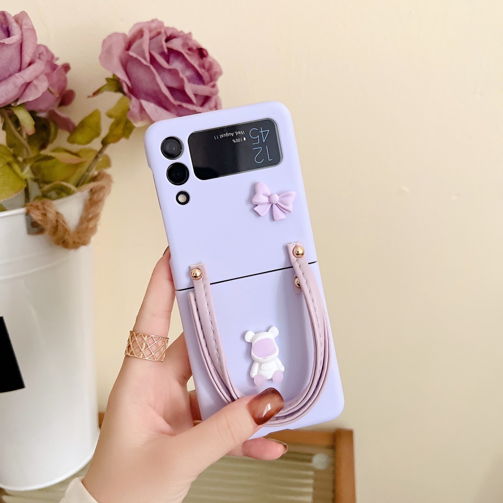 Ốp điện thoại HOCE có dây đeo cho Samsung Galaxy Z Flip 3 Z Flip 4 5G ZFlip3 ZFlip4