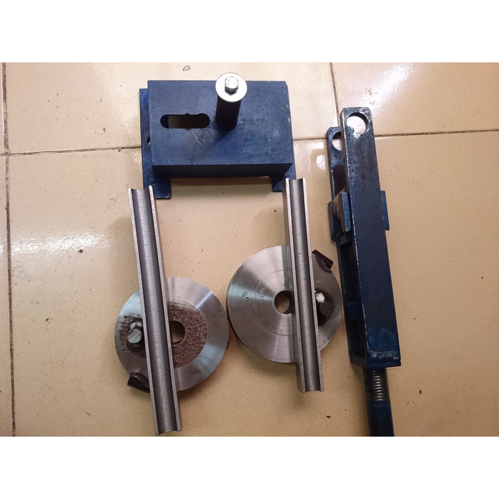 Vam uốn ống tròn 16,19 trọn bộ, Máy uốn ống tròn inox thép cầm tay