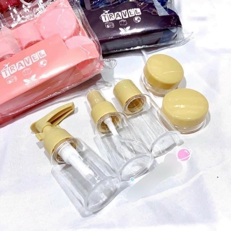 BỘ CHIẾT MỸ PHẨM TRAVEL 5 MÓN