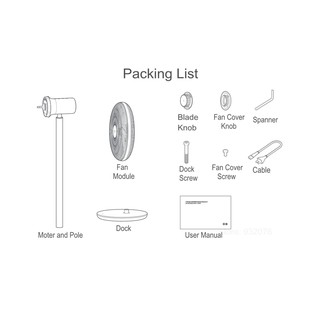 Quạt Smartmi gen 2S (pin 2800 mAh)