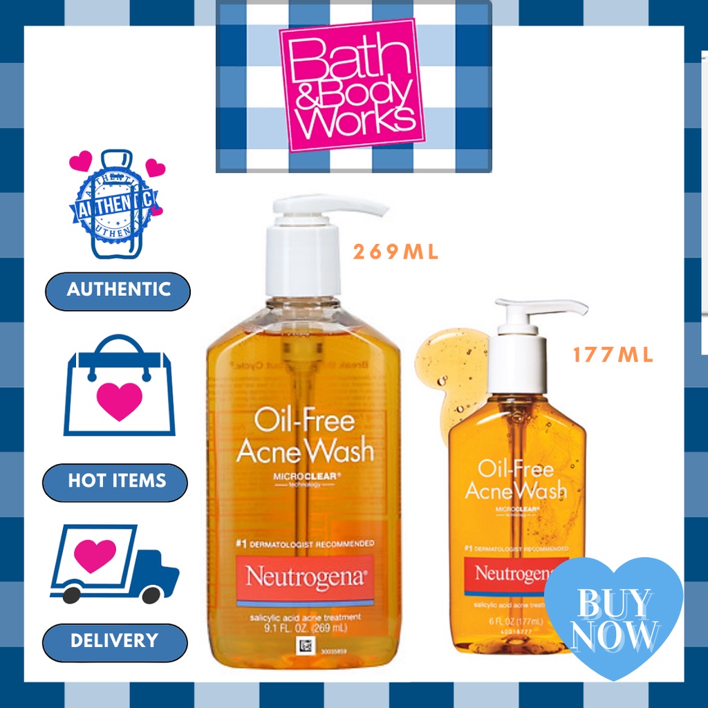 Sữa Rửa Mặt Kiềm Dầu + Kiểm Soát Mụn Neutrogena Oil Free Acne Wash