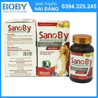 Sano By - Bổ sung sắt và acid folic mẹ bầu - Chính hãng