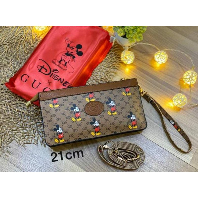 Gucci Túi Đeo Chéo Hình Chuột Mickey Xinh Xắn 3 / 21cm