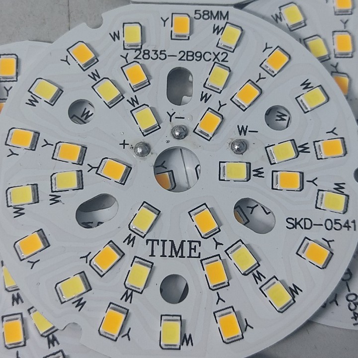 Vỉ Led âm trần 3 mầu 7W 9W 12W 58mm LOẠI TỐT chấn lưu rời