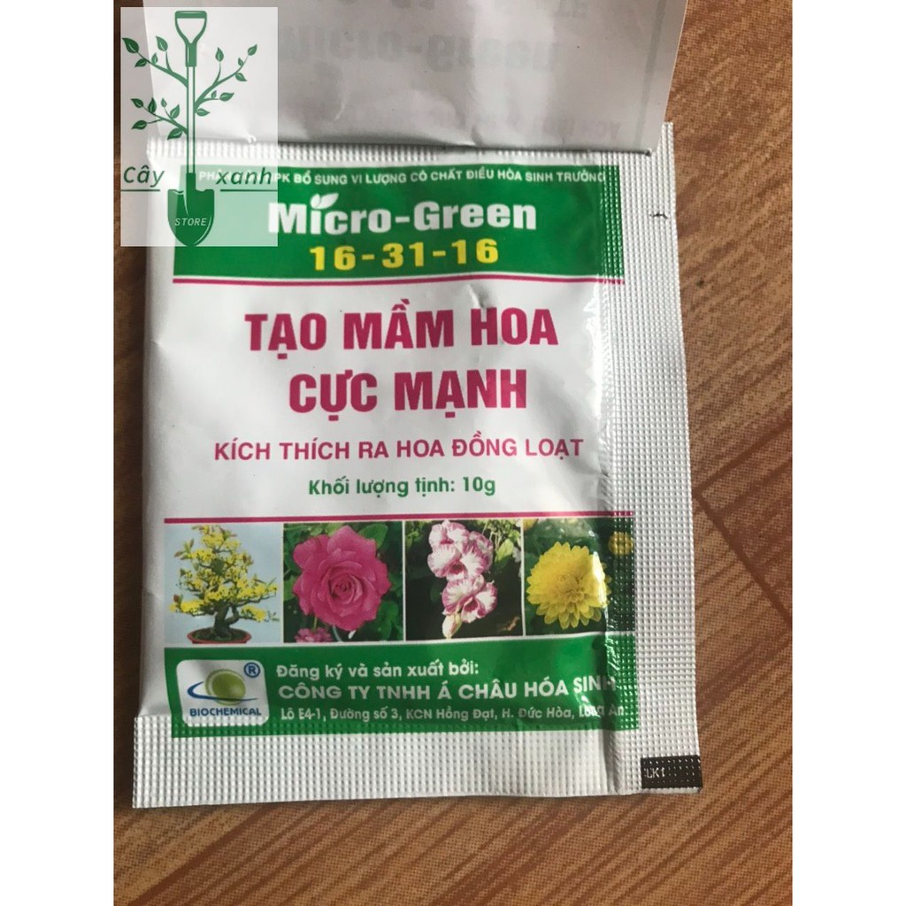 Chế phẩm kích thích ra hoa tạo mầm hoa cực mạnh Micro Green 16-31-18