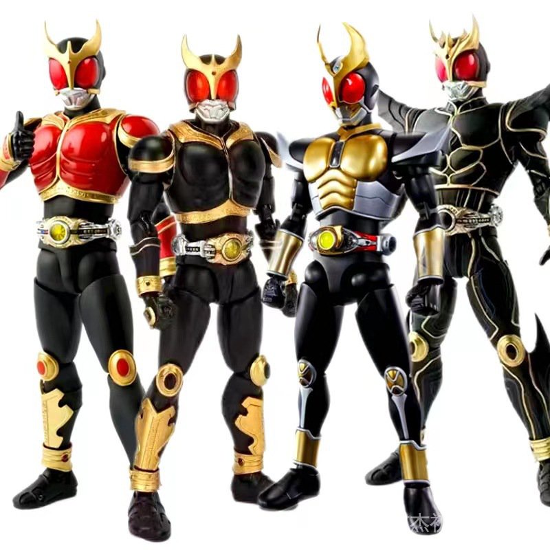 Mô Hình Nhân Vật Siêu Nhân Kamen Rider Đeo Mặt Nạ Mắt Màu Đen / Đỏ / Vàng Có Từ Tính Điều Khiển Từ Tính