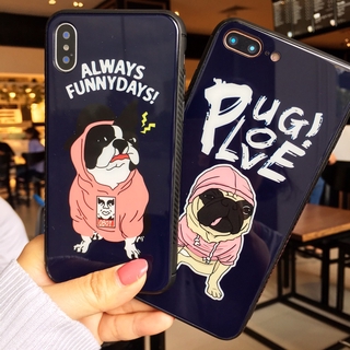 ỐP lưng Kính hình chó Pug IPhone 6 / 6s