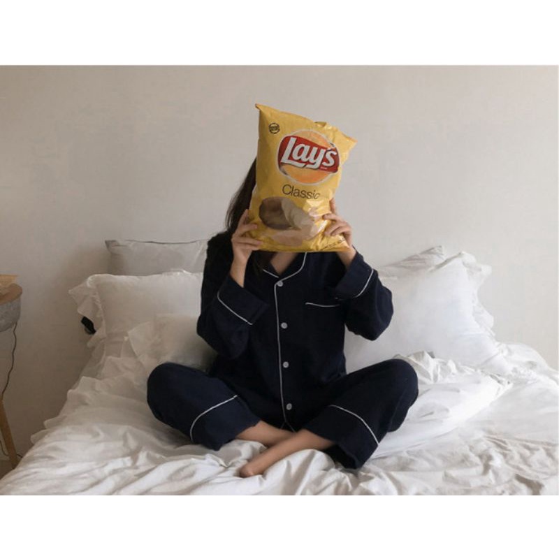 Bộ Pyjama [Xốp Trơn dài] Nhiều Màu Hot - Tay dài quần dài sẽ