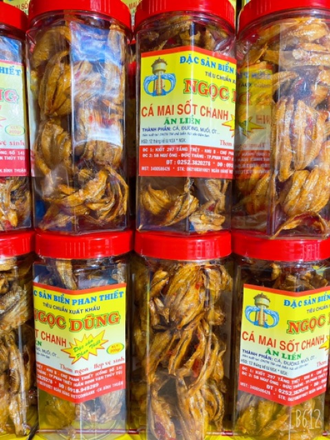 Cá Mai Sốt Chanh ( ăn liền ) là món ăn ngon của Shop Đặc Sản Biển Phan Thiết NGỌC DŨNG; Hộp 200 gram. HSD 12 tháng
