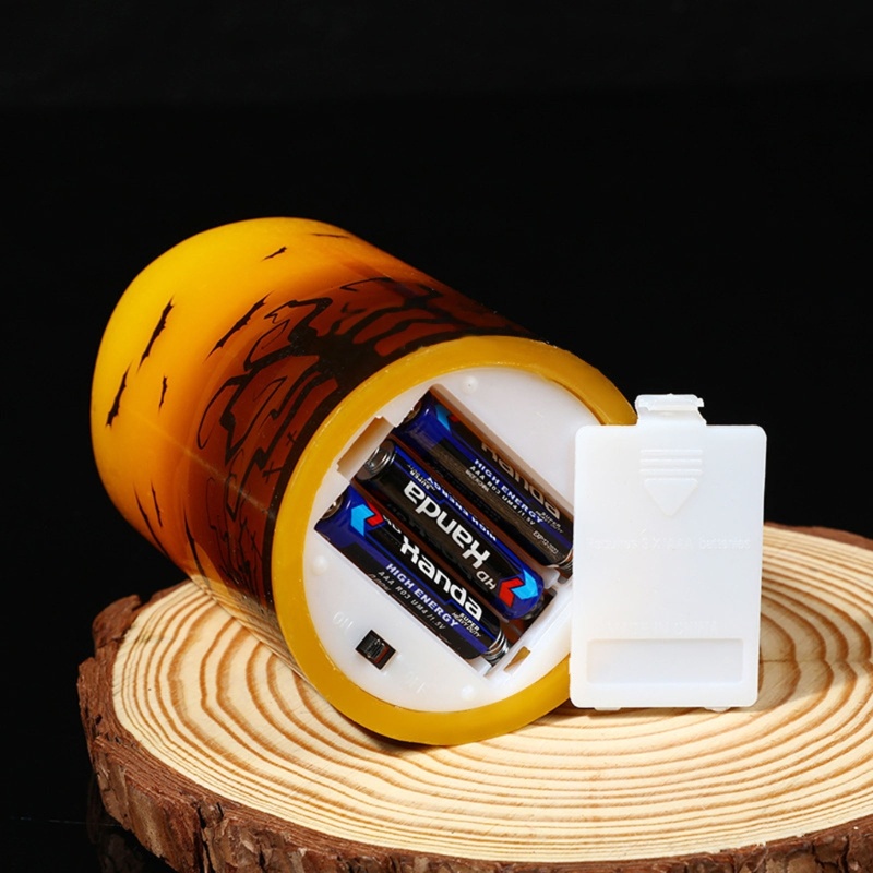 Đèn LED Hình Ngọn Nến Màu Vàng Kim Sử Dụng Pin Không Có Khung Làm Đạo Cụ Chụp Ảnh Cổ Điển Lâu Trôi