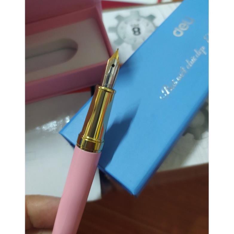 Bút máy viết chữ đẹp cao cấp Deli - Tặng kèm ngòi