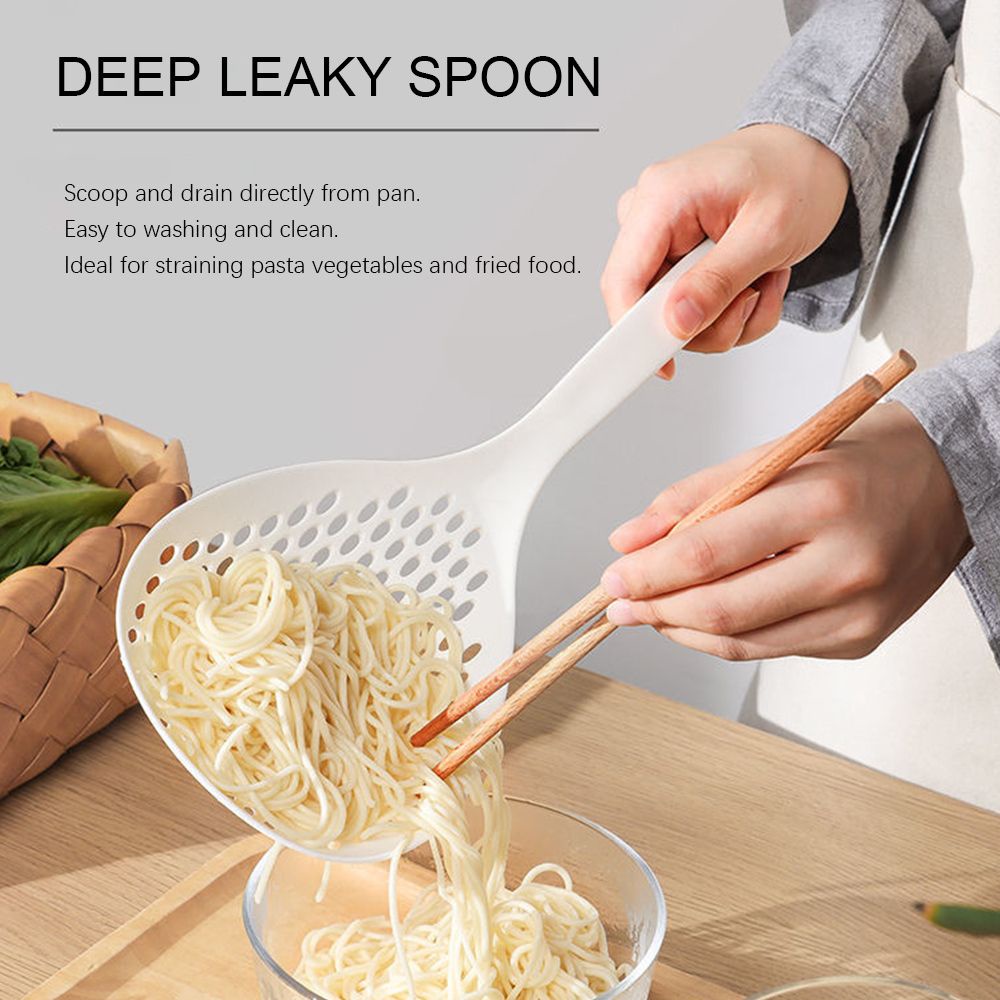 CONOPERYMuỗng lưới vớt thức ăn  bằng nylon chống bỏng cho nhà bếp