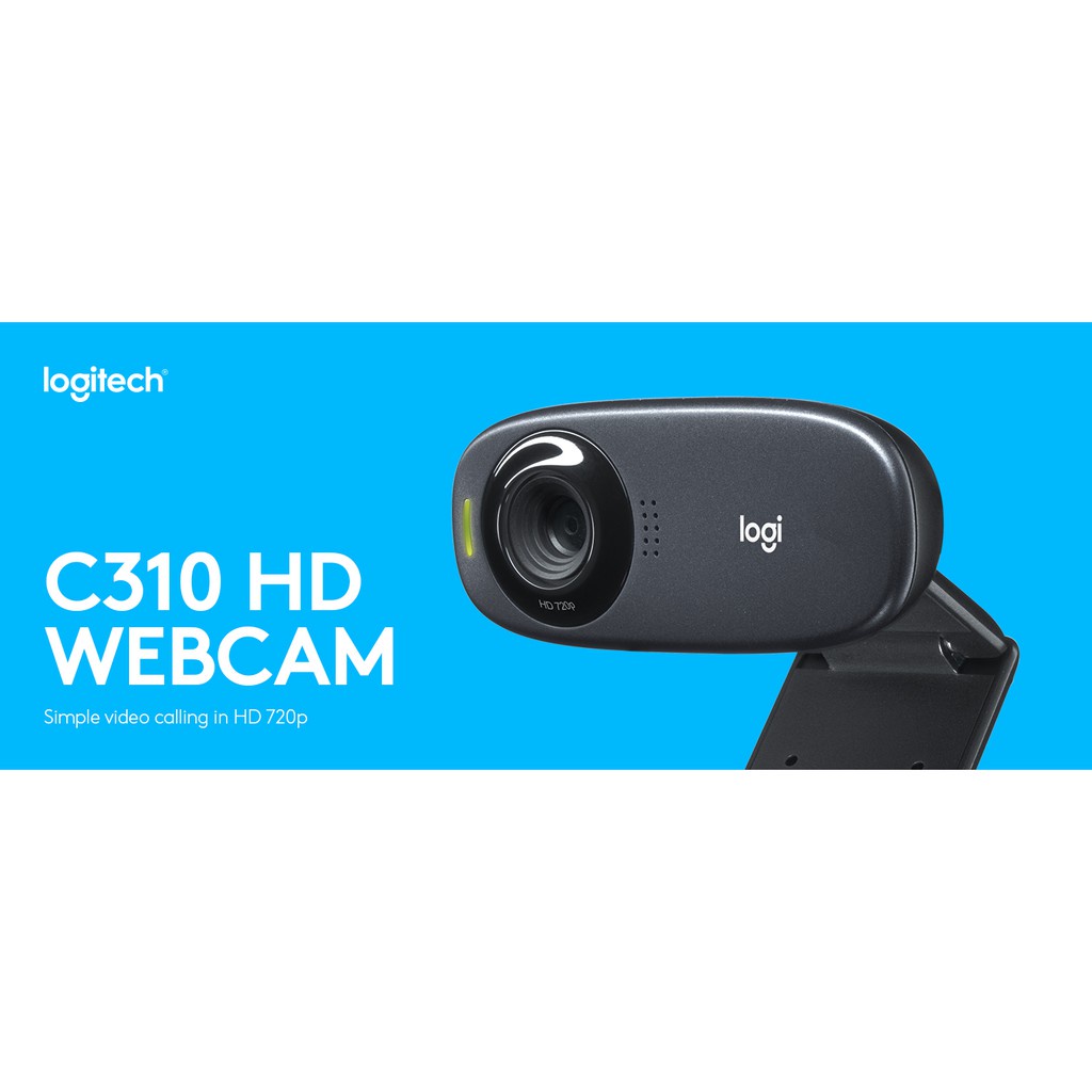 Webcam Logitech C310 (HD) Đen