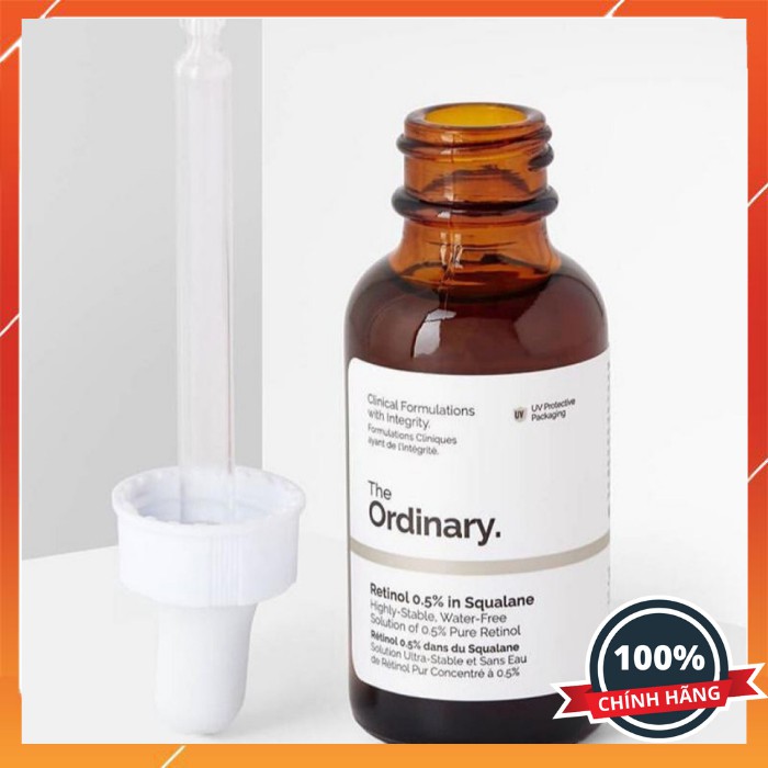 [Bill Canada] Serum The Ordinary Retinol 0,2 &amp; 0,5% in Squalane đẩy lùi dấu hiệu lão hoá và xoá mờ khuyết điểm trên da