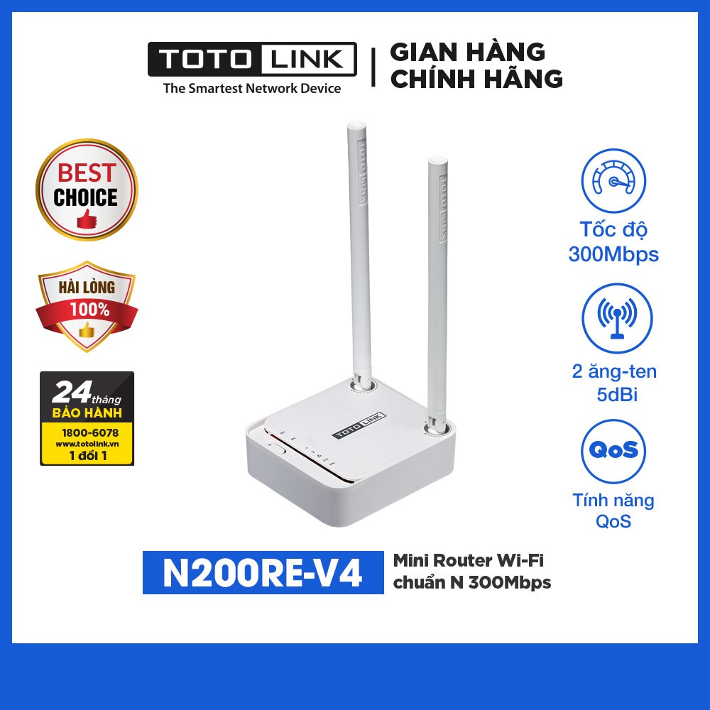 Cục phát wifi router wifi chuẩn N TOTOLINK N200RE-V4