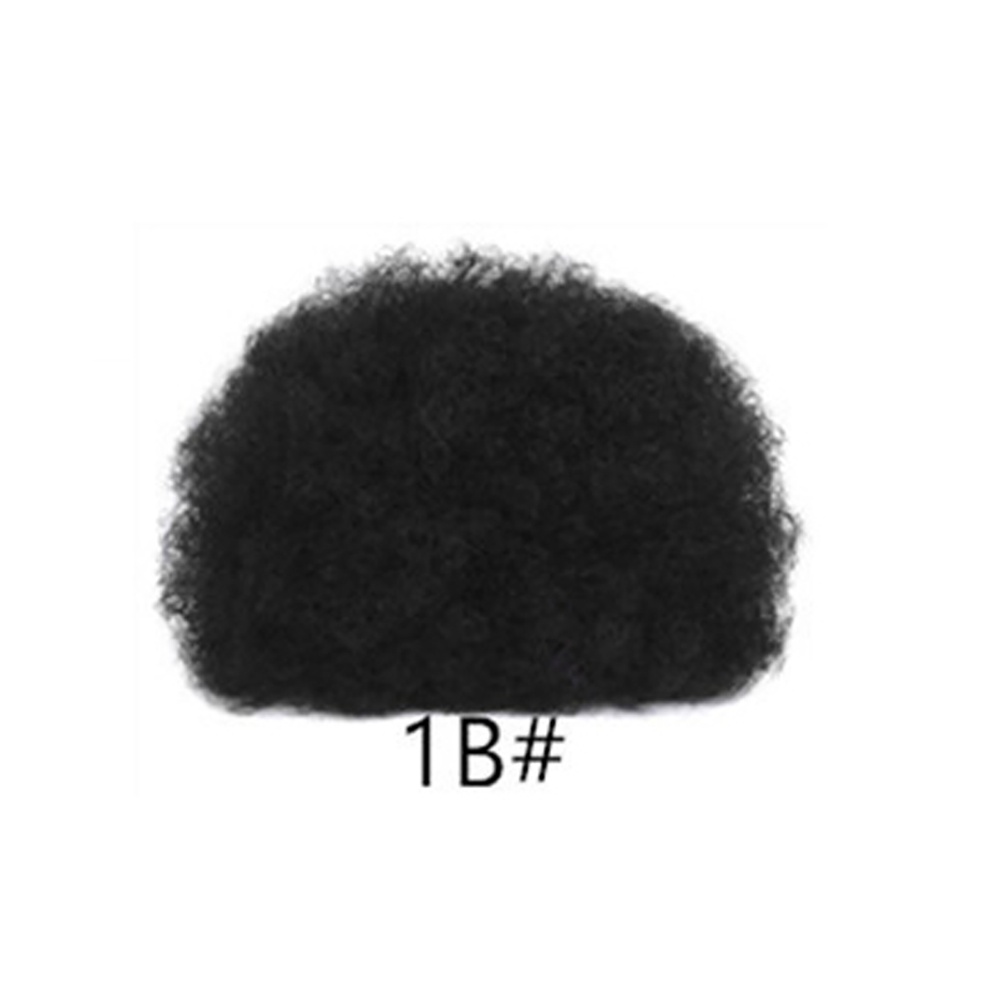 Lifedecor 1 x African Afro Bun Short Kinky Curly Wrap Drawstring Puff Ponytail Bun Hair