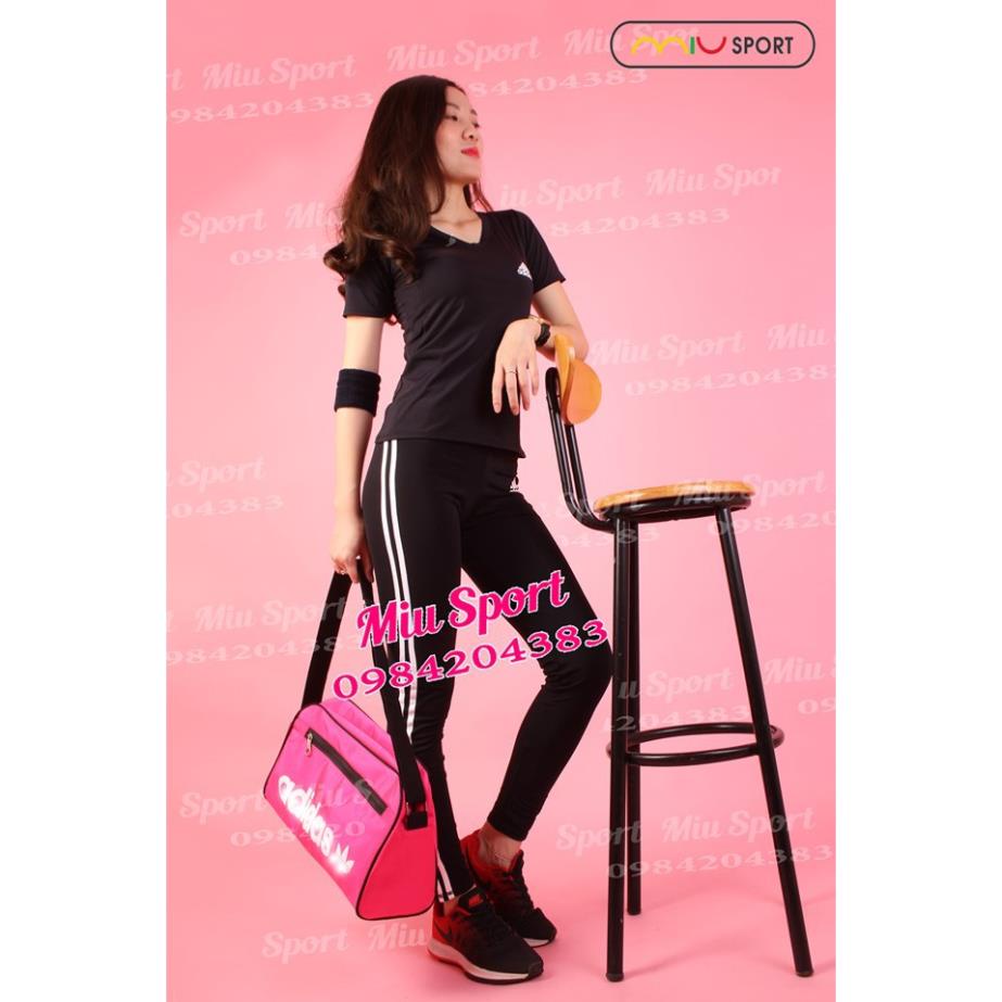Bộ quần áo tập gym, yoga, aerobic quần dài áo kín bụng cộc tay đẹp dành cho nữ !