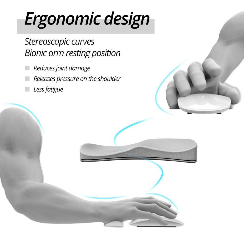Đệm Silicone Kê Cổ Tay Khi Dùng Chuột Máy Tính Ngăn Ngừa Chấn Thương
