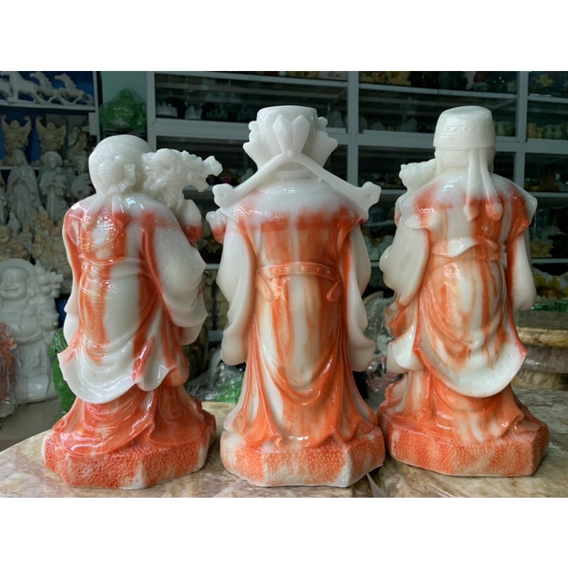 Bộ Tam Đa  Đá Đúc - cao 30cm