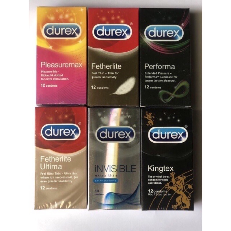 [HOT] COMBO 4/6 Hộp Durex tự chọn