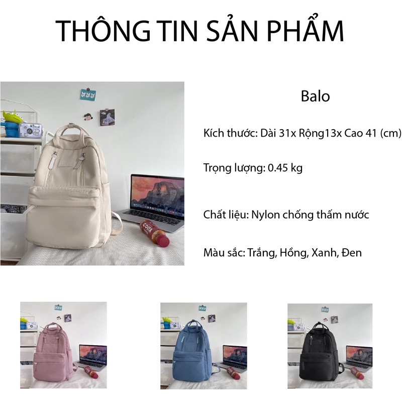 Balo Đi Học, Đi Du Lịch Phong Cách Hàn Quốc Xinh Xắn Hot Trend 2022 M003