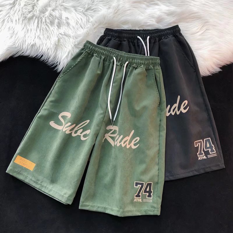 Quần Short Nam In Chữ Thời Trang Hàn Quốc quần dài unisex jogger nam fashion bigsize quần thun ngắn