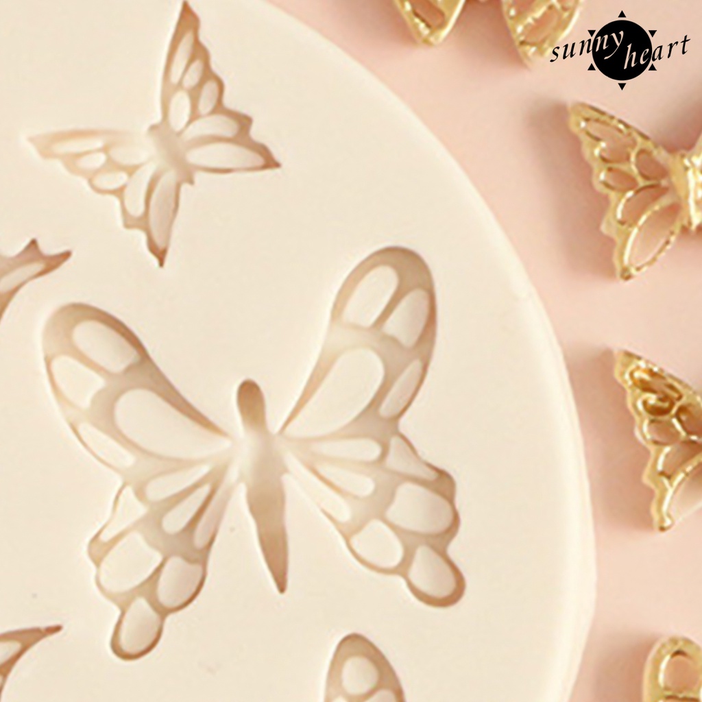 Khuôn Silicone Làm Bánh Hình Bướm Trọng Lượng Nhẹ An Toàn Cho Sức Khỏe