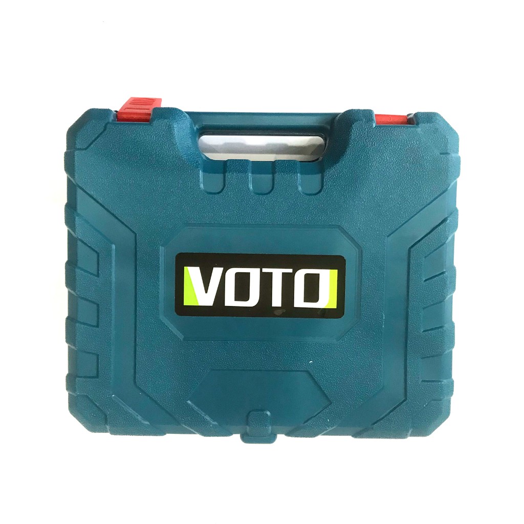 Khoan pin bắt vít Voto 12v tặng 24 phụ kiện máy khoan, có pin dự phòng